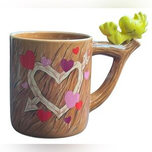 Woodstock Snoopy Coffee Mug Valentines Day Hearts 1972 Teleflora “Wood” Branch